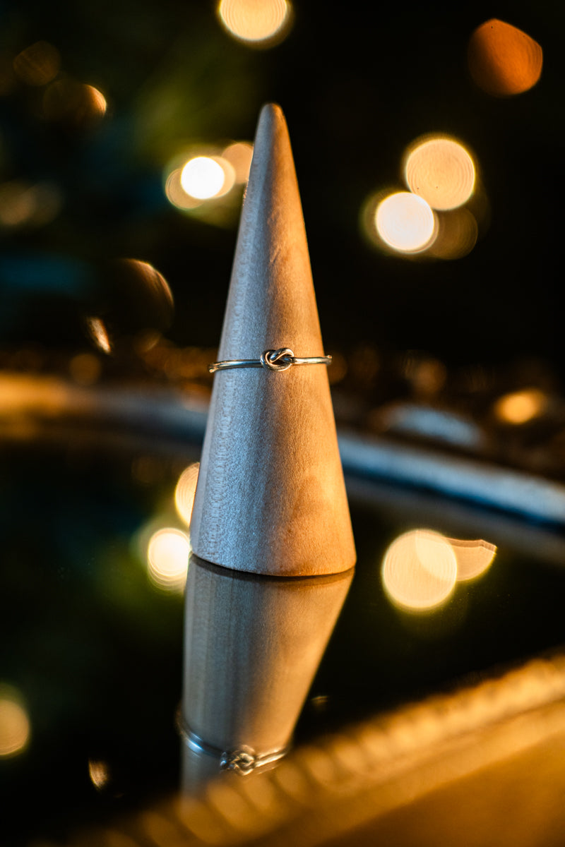 Tied Knot Sterling Silver Ring