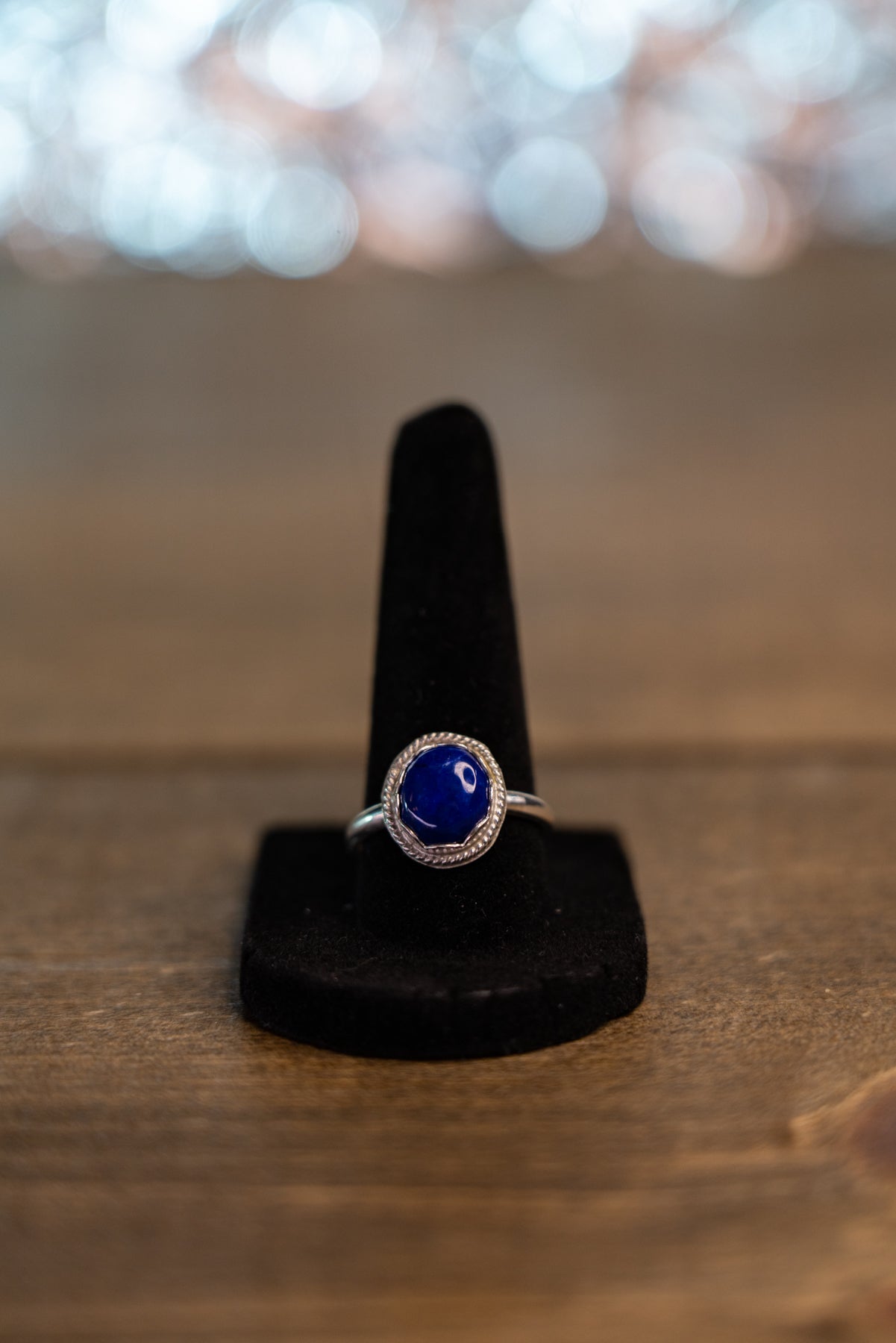 Lapis Sterling Silver Ring 8.5