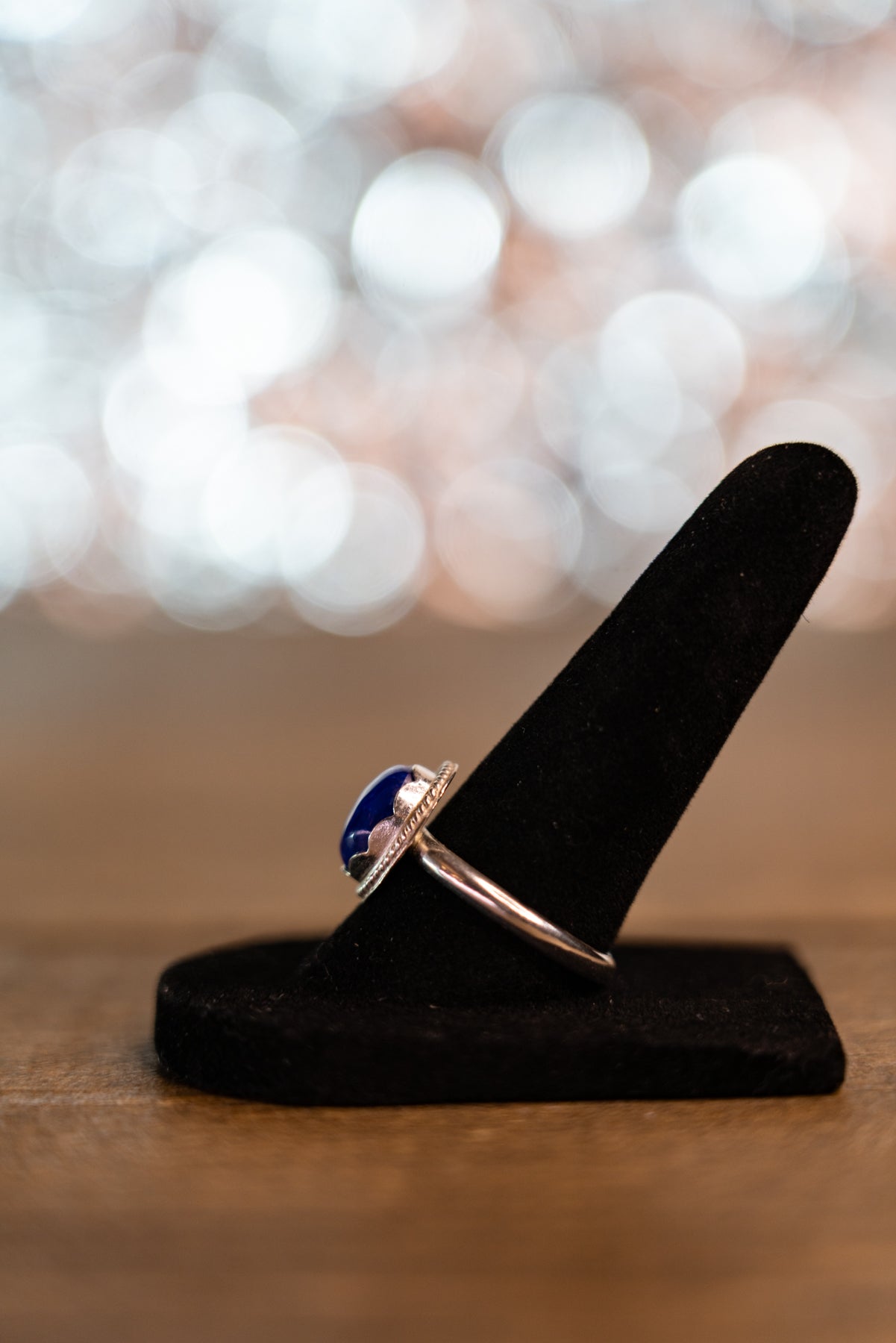 Lapis Sterling Silver Ring 8.5