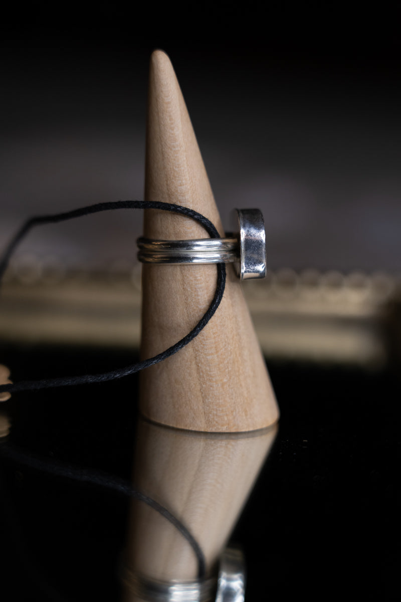 Ceramic Piggy Sterling Silver Ring 8